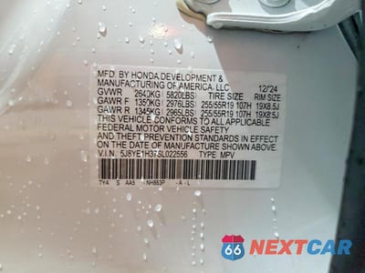 Zdjęcie 14 z 14 samochodu: 2025 ACURA MDX VIN:5J8YE1H37SL022556 - miniatura