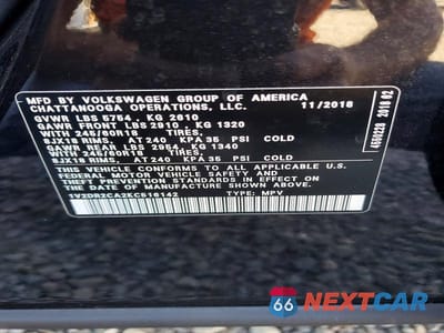 Zdjęcie 14 z 14 samochodu: 2019 VOLKSWAGEN ATLAS SE VIN:1V2DR2CA2KC516142 - miniatura