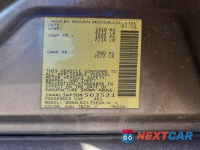 Zdjęcie 13 z 13 samochodu: 2013 NISSAN ALTIMA 2.5 VIN:1N4AL3AP3DN563521 - miniatura