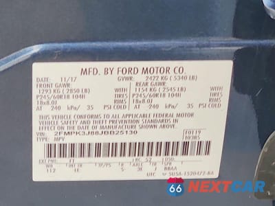 Zdjęcie 12 z 12 samochodu: 2018 FORD EDGE SEL VIN:2FMPK3J88JBB25130 - miniatura