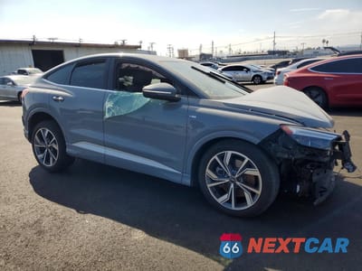 Czwarte zdjęcie samochodu z boku: 2023 AUDI Q4 E-TRON SPORTBACK PREMIUM PLUS VIN:WA132BFZ3PP047950 - miniatura