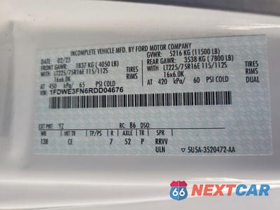 Zdjęcie 13 z 13 samochodu: 2024 FORD ECONOLINE E350 SUPER DUTY CUTAWAY VAN VIN:1FDWE3FN6RDD04676 - miniatura