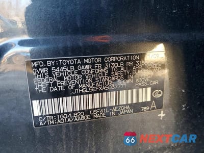 Zdjęcie 12 z 12 samochodu: 2010 LEXUS LS 460L VIN:JTHGL5EFXA5037771 - miniatura