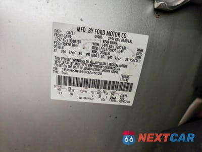 Zdjęcie 13 z 13 samochodu: 2012 FORD EXPLORER LIMITED VIN:1FMHK8F86CGA15120 - miniatura