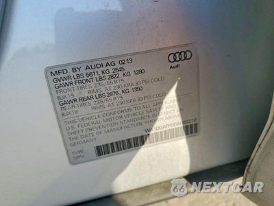 Zdjęcie 13 z 13 samochodu: 2013 AUDI Q5 PREMIUM PLUS VIN:WA1DGAFP0DA069210 - miniatura