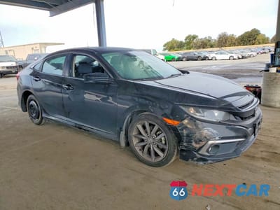 Czwarte zdjęcie samochodu z boku: 2019 HONDA CIVIC EX VIN:19XFC1F30KE205305 - miniatura