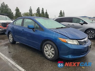 Czwarte zdjęcie samochodu z boku: 2012 HONDA CIVIC LX VIN:19XFB2F59CE315412 - miniatura