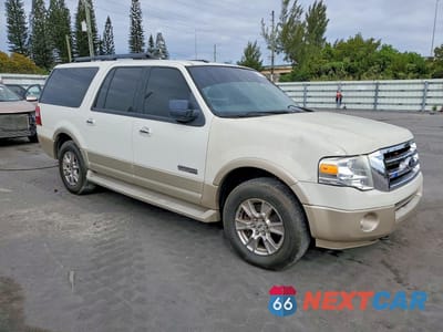 Czwarte zdjęcie samochodu z boku: 2008 FORD EXPEDITION EL EDDIE BAUER VIN:1FMFK18538LA78174 - miniatura