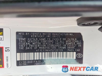 Zdjęcie 12 z 12 samochodu: 2023 TOYOTA CAMRY LE VIN:4T1C11AK4PU720139 - miniatura