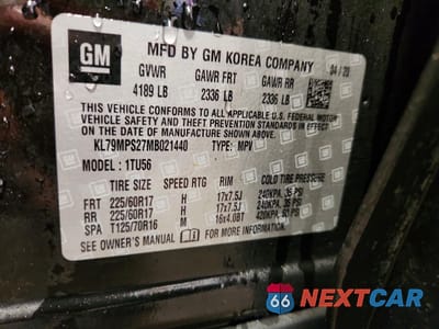 Zdjęcie 13 z 14 samochodu: 2021 CHEVROLET TRAILBLAZER LT VIN:KL79MPS27MB021440 - miniatura