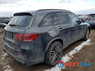 Trzecie zdjęcie samochodu z tyłu: 2021 MERCEDES-BENZ GLC 43 4MATIC AMG VIN:W1N0G6EB5MF937396 - miniatura