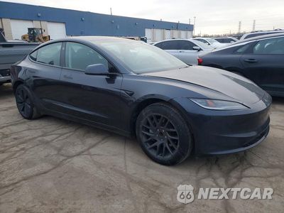 Czwarte zdjęcie samochodu z boku: 2024 TESLA MODEL 3 VIN:5YJ3E1EA7RF748507 - miniatura