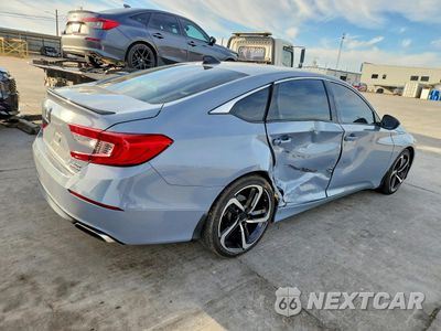 Trzecie zdjęcie samochodu z tyłu: 2022 HONDA ACCORD SPORT VIN:1HGCV2F3XNA023543 - miniatura