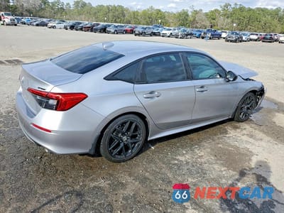 Trzecie zdjęcie samochodu z tyłu: 2022 HONDA CIVIC SPORT VIN:2HGFE2F52NH575344 - miniatura