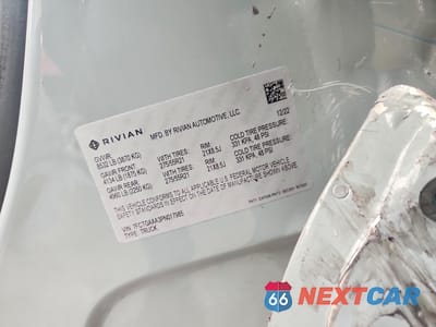 Zdjęcie 12 z 12 samochodu: 2023 RIVIAN R1T ADVENTURE VIN:7FCTGAAA3PN017985 - miniatura