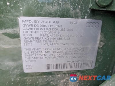 Zdjęcie 14 z 14 samochodu: 2024 AUDI Q5 E PREMIUM PLUS 55 VIN:WA1E2AFY8R2111992 - miniatura