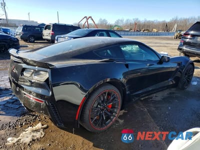 Trzecie zdjęcie samochodu z tyłu: 2016 CHEVROLET CORVETTE Z06 3LZ VIN:1G1YT2D62G5610704 - miniatura