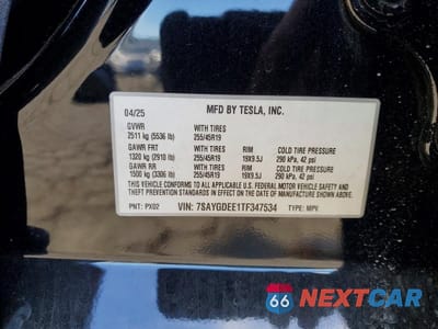 Zdjęcie 14 z 14 samochodu: 2026 TESLA MODEL Y VIN:7SAYGDEE1TF347534 - miniatura