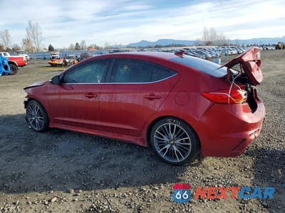 Drugie zdjęcie samochodu z przodu: 2018 HYUNDAI ELANTRA SPORT VIN:KMHD04LB7JU571674 - miniatura