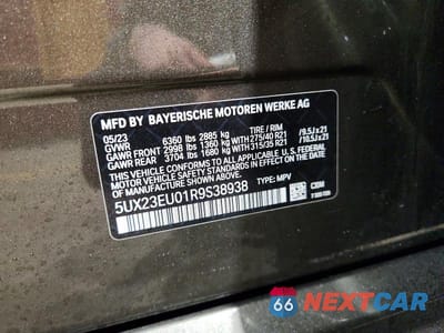 Zdjęcie 14 z 14 samochodu: 2024 BMW X5 XDRIVE40I VIN:5UX23EU01R9S38938 - miniatura