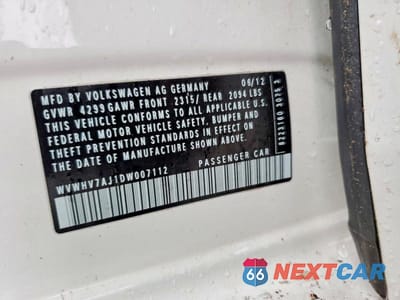 Zdjęcie 13 z 13 samochodu: 2013 VOLKSWAGEN GTI VIN:WVWHV7AJ1DW007112 - miniatura