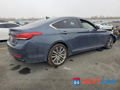 Trzecie zdjęcie samochodu z tyłu: 2017 GENESIS G80 ULTIMATE VIN:KMHGN4JF7HU211674 - miniatura
