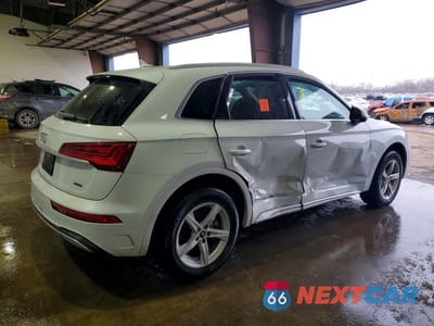 Trzecie zdjęcie samochodu z tyłu: 2022 AUDI Q5 PREMIUM 40 VIN:WA1ABAFY8N2110205 - miniatura
