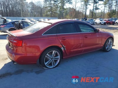 Trzecie zdjęcie samochodu z tyłu: 2012 AUDI A6 PREMIUM PLUS VIN:WAUGGAFC0CN039726 - miniatura