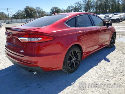 Trzecie zdjęcie samochodu z tyłu: 2020 FORD FUSION SE VIN:3FA6P0HD0LR104754 - miniatura