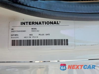 Zdjęcie 10 z 10 samochodu: 2019 INTERNATIONAL RH613 SEMI TRUCK VIN:3HSDXTZN3KN554891 - miniatura