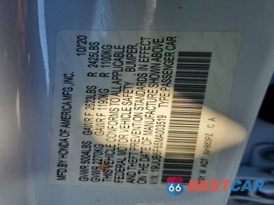 Zdjęcie 12 z 12 samochodu: 2021 ACURA TLX ADVANCE VIN:19UUB6F65MA003519 - miniatura