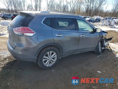 Trzecie zdjęcie samochodu z tyłu: 2014 NISS ROGUE S VIN:5N1AT2MV9EC807616 - miniatura
