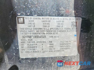 Zdjęcie 13 z 13 samochodu: 2014 CADILLAC SRX LUXURY COLLECTION VIN:3GYFNBE33ES543329 - miniatura