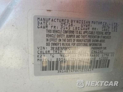 Zdjęcie 12 z 12 samochodu: 2019 NISSAN SENTRA S VIN:3N1AB7AP8KY232859 - miniatura
