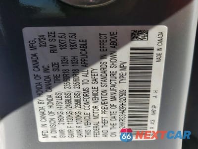 Zdjęcie 13 z 13 samochodu: 2024 HONDA CR-V EX VIN:2HKRS3H42RH327509 - miniatura
