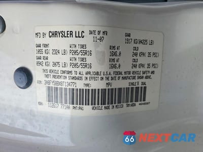Zdjęcie 12 z 12 samochodu: 2008 CHRYSLER PT CRUISER TOURING VIN:3A8FY58BX8T134771 - miniatura