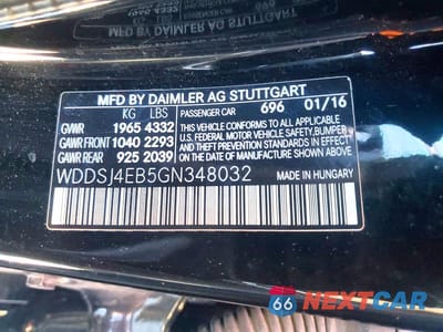 Zdjęcie 12 z 12 samochodu: 2016 MERCEDES-BENZ CLA 250 VIN:WDDSJ4EB5GN348032 - miniatura