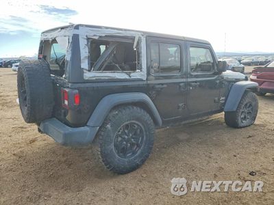 Trzecie zdjęcie samochodu z tyłu: 2018 JEEP WRANGLER UNLIMITED SPORT VIN:1C4HJXDN7JW293179 - miniatura