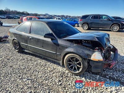 Czwarte zdjęcie samochodu z boku: 1996 HONDA CIVIC HX VIN:1HGEJ7223TL073166 - miniatura