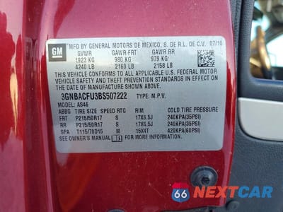 Zdjęcie 12 z 12 samochodu: 2011 CHEVROLET HHR LT VIN:3GNBACFU3BS507222 - miniatura