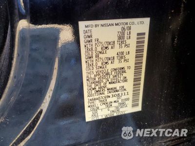 Zdjęcie 12 z 13 samochodu: 2009 NISSAN TITAN XE VIN:1N6BA07C69N308311 - miniatura