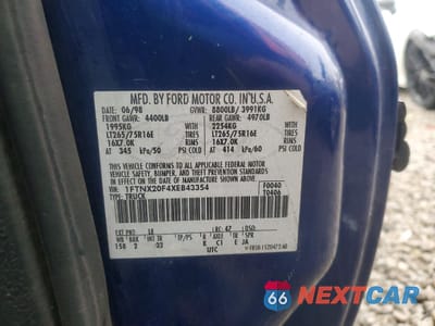 Zdjęcie 12 z 12 samochodu: 1999 FORD F250 SUPER DUTY VIN:1FTNX20F4XEB43354 - miniatura