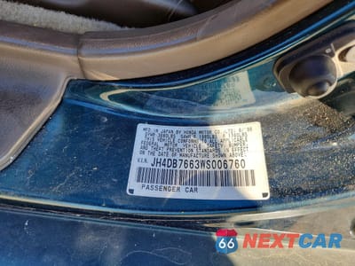 Zdjęcie 12 z 12 samochodu: 1998 ACURA INTEGRA GS VIN:JH4DB7663WS006760 - miniatura