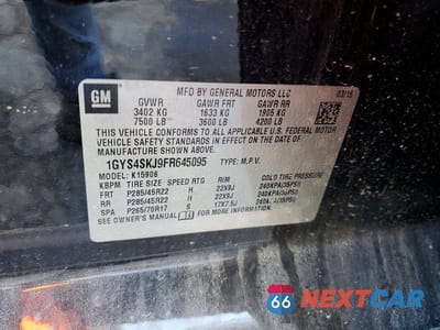 Zdjęcie 14 z 14 samochodu: 2015 CADILLAC ESCALADE ESV LUXURY VIN:1GYS4SKJ9FR645095 - miniatura