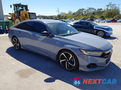 Czwarte zdjęcie samochodu z boku: 2022 HONDA ACCORD HYBRID SPORT VIN:1HGCV3F21NA002187 - miniatura