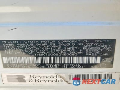 Zdjęcie 12 z 12 samochodu: 2011 LEXUS ES 350 BASE VIN:JTHBK1EG0B2467083 - miniatura