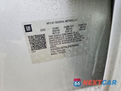 Zdjęcie 13 z 14 samochodu: 2020 CHEVROLET MALIBU LT VIN:1G1ZD5ST0LF075050 - miniatura