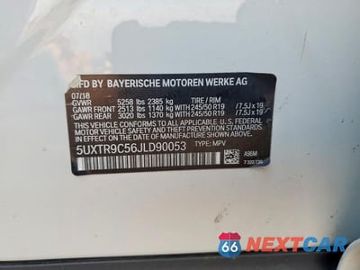 Zdjęcie 13 z 13 samochodu: 2018 BMW X3 XDRIVE30I VIN:5UXTR9C56JLD90053 - miniatura