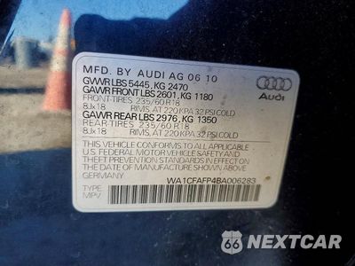 Zdjęcie 13 z 13 samochodu: 2011 AUDI Q5 PREMIUM VIN:WA1CFAFP4BA006283 - miniatura