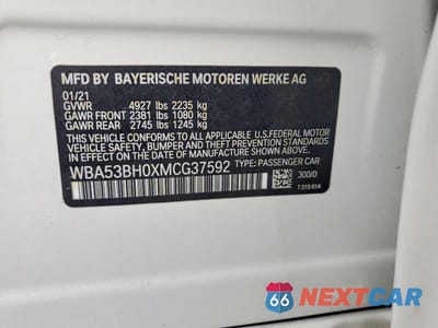 Zdjęcie 12 z 12 samochodu: 2021 BMW 530 I VIN:WBA53BH0XMCG37592 - miniatura